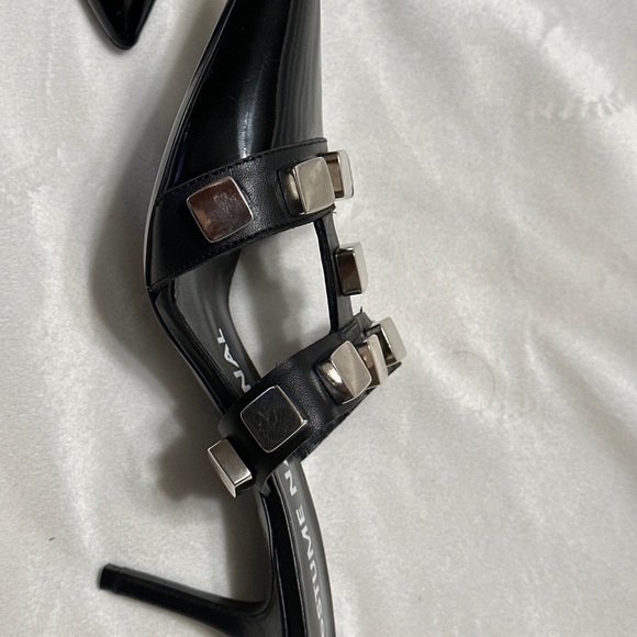 CoSTUME NATIONAL
Women's Black Studded Leather Point-toe Mules - Picture 9 of 11
